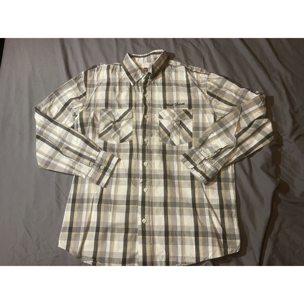 Y2K Phat Farm button up shirt men Sz Large VTG      AE763
